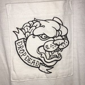 DROP DEAD Bulldog Tee NWOT
